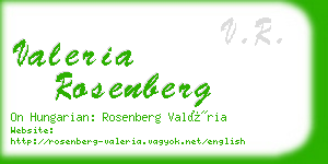 valeria rosenberg business card